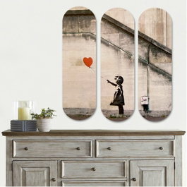 Wallity Cuadro Decorativo de MDF Multicolor (3 Piezas)